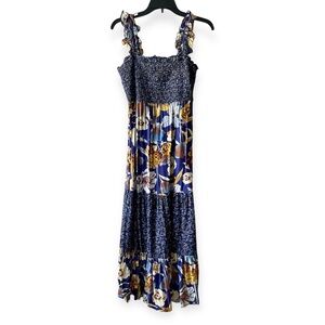 Maurices Navy Floral Maxi Dress